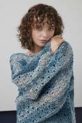 Knitting set Crochet Sweater LINELLO with knitting instructions in garnwelt box in size one size