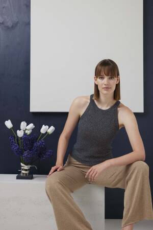 Knitting set Crochet Top LAMÉ SOFT with knitting instructions in garnwelt box in size S