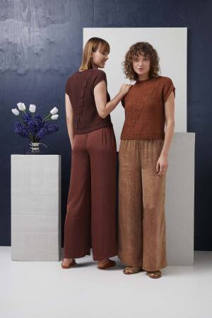Ensemble de tricot Pull manches courtes VAYA avec instructions de tricotage dans une boîte garnwelt en taille S