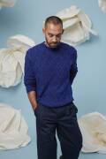 Ensemble de tricot Pullover ANANAS avec instructions de tricotage dans une boîte garnwelt en taille S-M