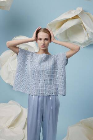 Strickset Top gehäkelt BABY COTTON mit Anleitung in garnwelt-Box in Größe S-M