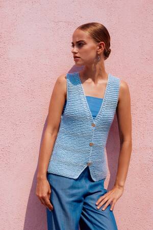 Ensemble de tricot Haut GLOW avec instructions de tricotage dans une boîte garnwelt en taille XS-S