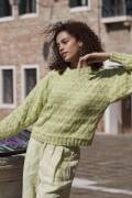 Ensemble de tricot Pullover GLOW avec instructions de tricotage dans une boîte garnwelt en taille S
