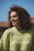 Ensemble de tricot Pullover GLOW avec instructions de tricotage dans une boîte garnwelt en taille S