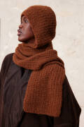 Knitting set Hooded scarf BABY LAMA with knitting instructions in garnwelt box in size ca 21 x 210 cm
