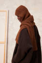 Knitting set Hooded scarf BABY LAMA with knitting instructions in garnwelt box in size ca 21 x 210 cm