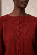 Knitting set Sweater without diamond patterns YAK with knitting instructions in garnwelt box in size S-M