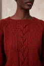 Knitting set Sweater without diamond patterns YAK with knitting instructions in garnwelt box in size S-M