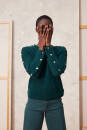 Knitting set Poncho sweater CASHMERE PREMIUM with knitting instructions in garnwelt box in size S-M