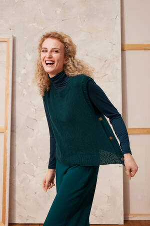 Strickset Weste CASHMERE PREMIUM mit Anleitung in garnwelt-Box in Größe S