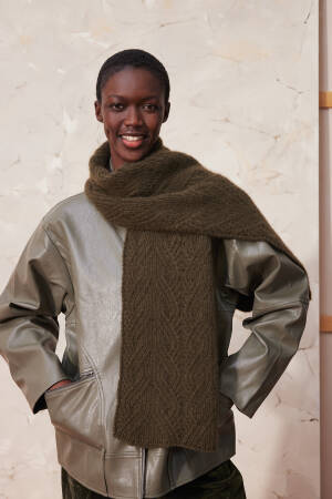 Knitting set Scarf CASHMERE LIGHT with knitting instructions in garnwelt box in size ca 30 x 160 cm