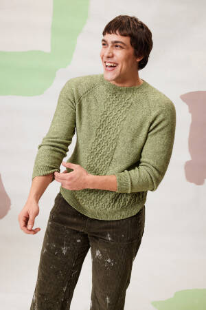 Ensemble de tricot Pullover VAYA avec instructions de tricotage dans une boîte garnwelt en taille S-M