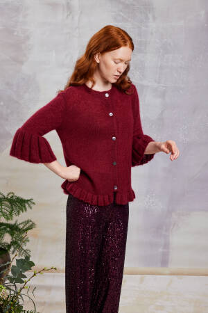 Ensemble de tricot Veste MOHAIR 21 avec instructions de tricotage dans une boîte garnwelt en taille S-M