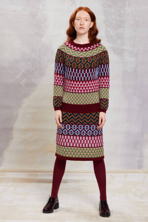 Ensemble de tricot Robe MERINO 120 avec instructions de tricotage dans une boîte garnwelt en taille one size