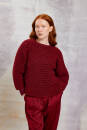 Ensemble de tricot Pullover top down MALOU LIGHT avec instructions de tricotage dans une boîte garnwelt en taille S-M
