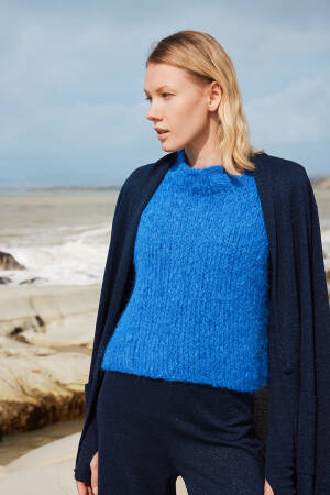 Ensemble de tricot Gilet HONOR avec instructions de tricotage dans une boîte garnwelt en taille S