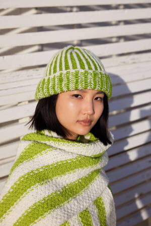 Ensemble de tricot Bonnet PROMISE avec instructions de tricotage dans une boîte garnwelt en taille DG