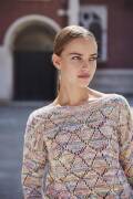 Ensemble de tricot Pullover LISBOA avec instructions de tricotage dans une boîte garnwelt en taille S-M