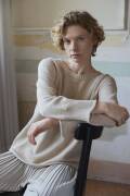 Knitting set Top down sweater BABY COTTON with knitting instructions in garnwelt box in size S