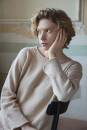 Knitting set Top down sweater BABY COTTON with knitting instructions in garnwelt box in size S