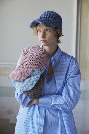 Ensemble de tricot Bonnet au crochet BABY COTTON avec instructions de tricotage dans une boîte garnwelt en taille DG