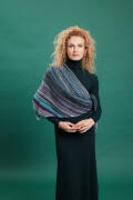 Strickset Dreiecktuch CLOUD mit Anleitung in garnwelt-Box in Größe ca 160 x 60 cm