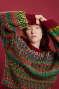 Ensemble de tricot Pullover en top-down PROMISE avec instructions de tricotage dans une boîte garnwelt en taille S-M