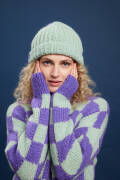 Ensemble de tricot Bonnet PROMISE avec instructions de tricotage dans une boîte garnwelt en taille DG