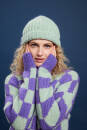 Ensemble de tricot Bonnet PROMISE avec instructions de tricotage dans une boîte garnwelt en taille DG