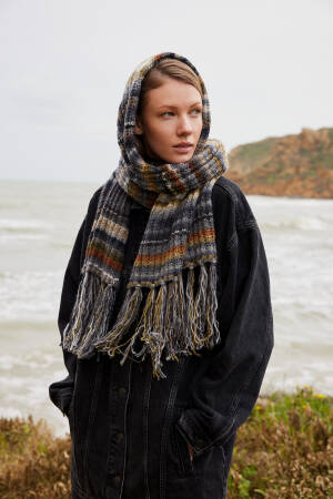 Knitting set Scarf INFINITY with knitting instructions in garnwelt box in size ca 39 x 200 cm