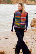 Knitting set Vest INFINITY with knitting instructions in garnwelt box in size S-M