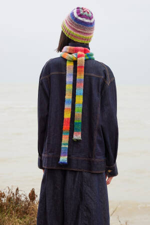 Knitting set Scarf INFINITY with knitting instructions in garnwelt box in size ca 17 x 210 cm