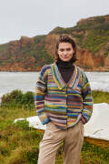 Knitting set Cardigan INFINITY with knitting instructions in garnwelt box in size S-M