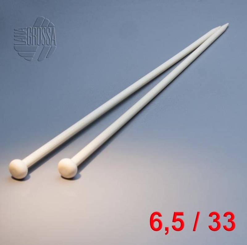Lana Grossa Jackenstricknadeln Bambus 33cm / 6,5mm