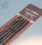 Lana Grossa Nadelspiel / Strumpfstricknadeln Design-Holz 20cm / 7,5mm