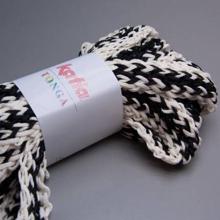 Katia Tonga 307 schwarz-weiß 100g