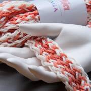 Katia Tonga 303 orange-white 100g