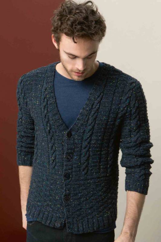 Jacke - Lang Yarns Tweed - Strickset mit Anleitung in garnwelt-Box XL