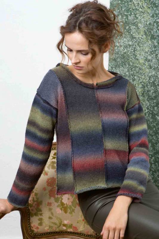 Pullover - Lang Yarns Novena Color - Strickset mit Anleitung in garnwelt-Box