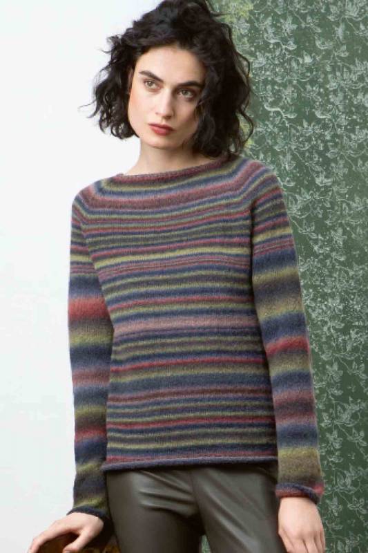 Pullover - Lang Yarns Novena Color - Strickset mit Anleitung in garnwelt-Box