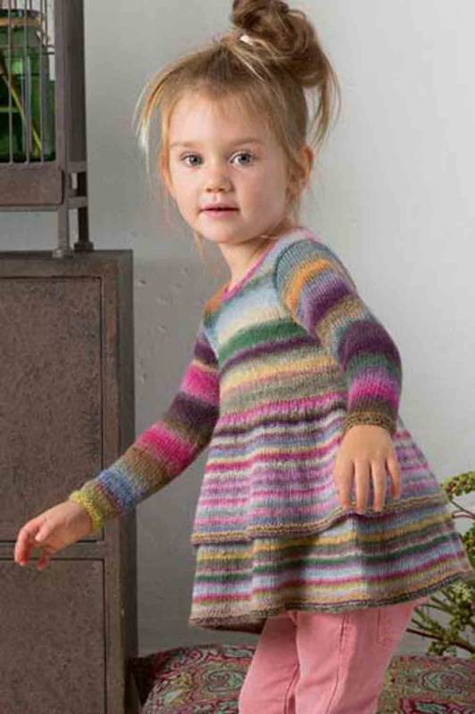 Kleid - Lang Yarns Mille Colori Baby - Strickset mit Anleitung in garnwelt-Box 98