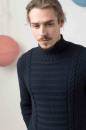 Herrenpullover - Lang Yarns Cashmere Cotton - Strickset mit Anleitung in garnwelt-Box