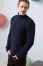 Herrenpullover - Lang Yarns Cashmere Cotton - Strickset mit Anleitung in garnwelt-Box XL