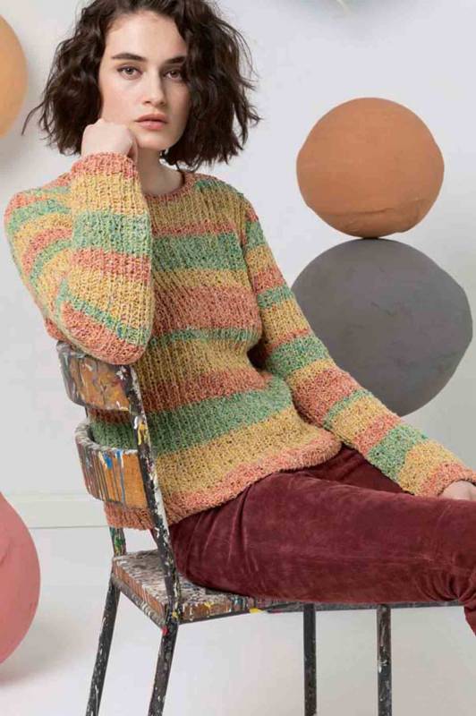 Pullover - Lang Yarns Italian Tweed - Strickset mit Anleitung in garnwelt-Box S