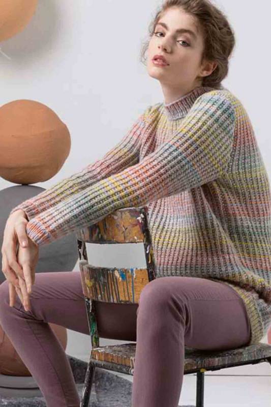 Pullover - Lang Yarns Mila Color - Strickset mit Anleitung in garnwelt-Box XL