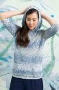 Pullover mit Kapuze - Lang Yarns Splash - Strickset mit Anleitung in garnwelt-Box XL