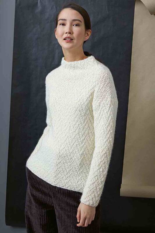 Pullover - Lang Yarns Stockholm - Strickset mit Anleitung... Pullover - Lang Yarns Stockholm - Strickset mit Anleitung in garnwelt-Box