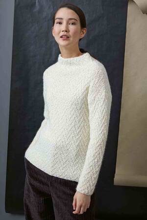 Pullover - Lang Yarns Stockholm - Strickset mit Anleitung in garnwelt-Box
