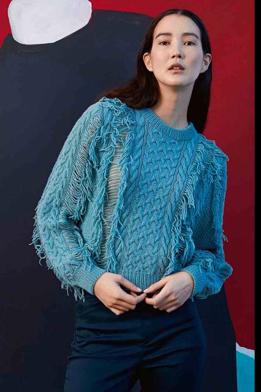 Pullover - Lang Yarns Cashmere Cotton - Strickset mit Anleitung in garnwelt-Box