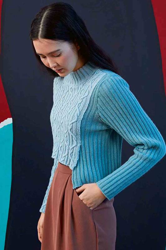 Pullover - Lang Yarns Cashmere Premium - Strickset mit Anleitung in garnwelt-Box
